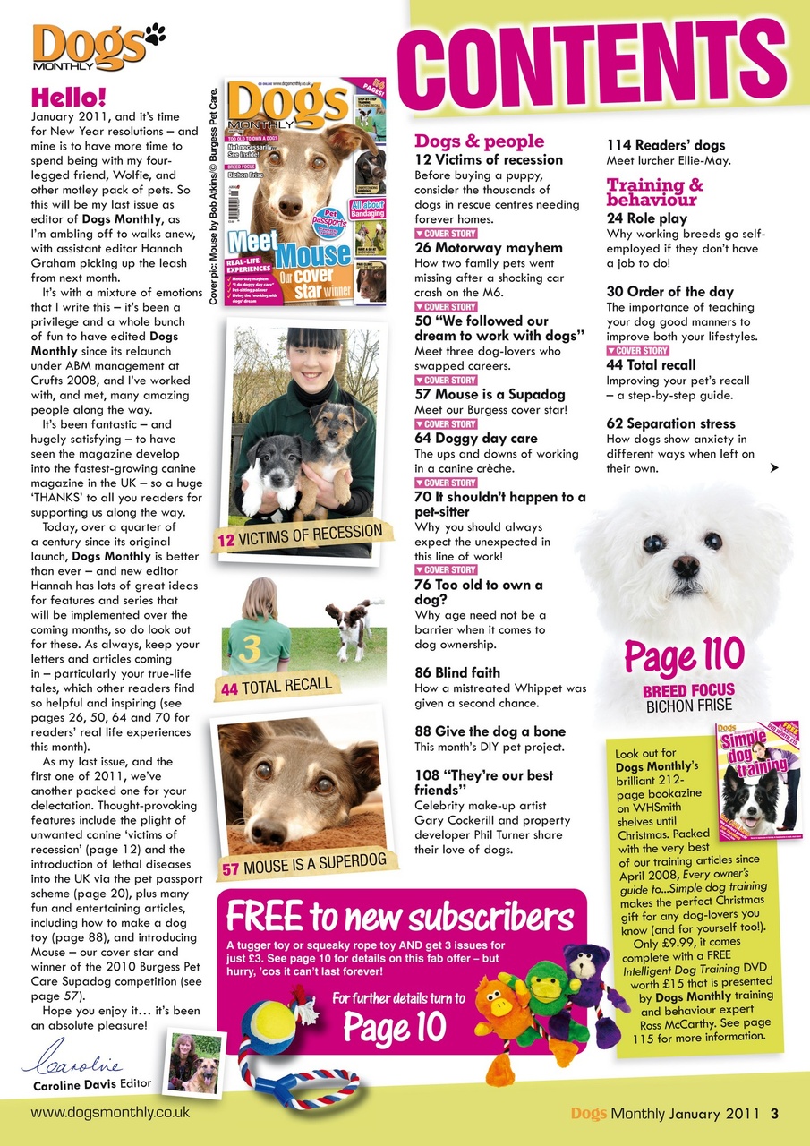 Dogs Monthly Preview Pages