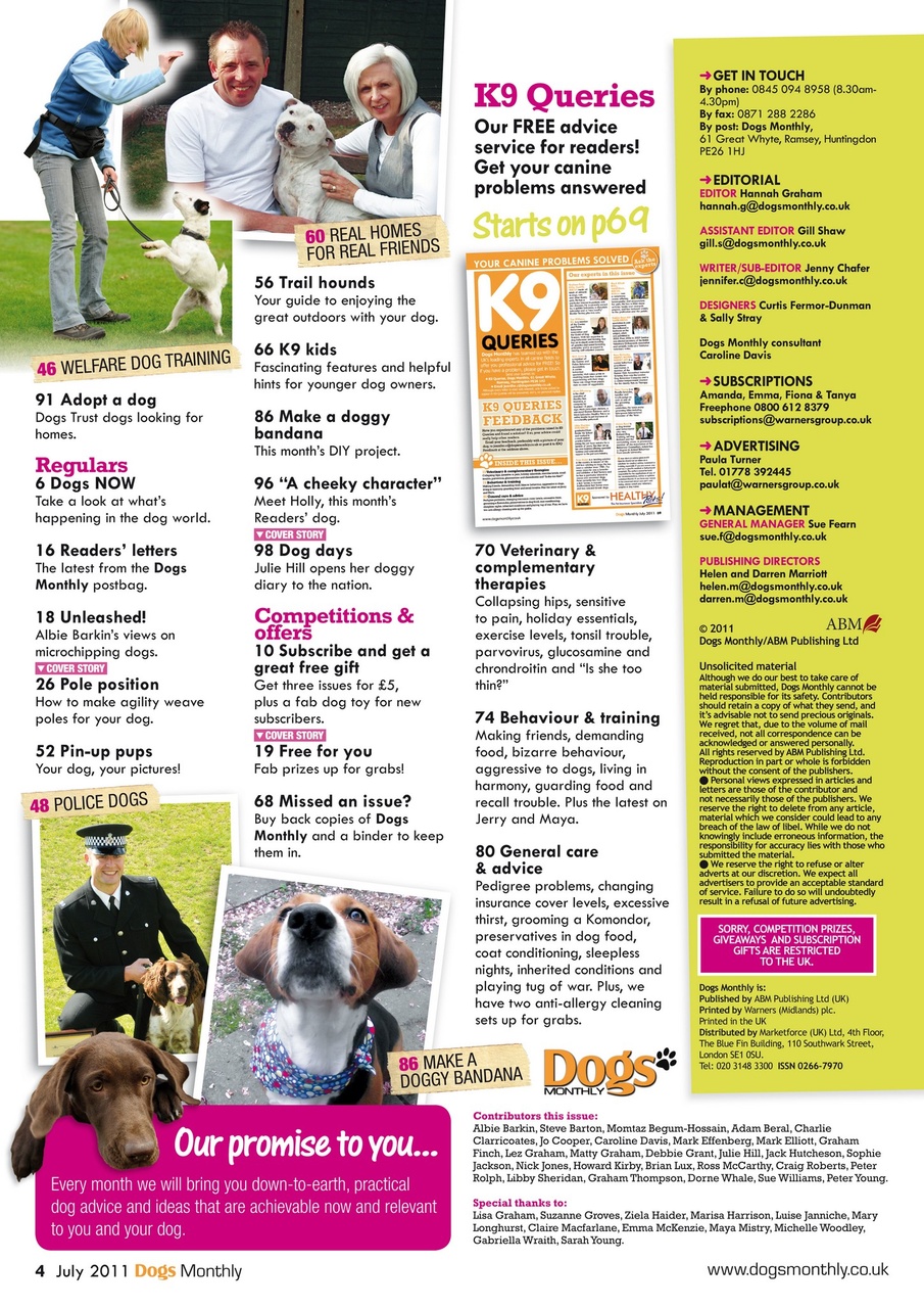 Dogs Monthly Preview Pages