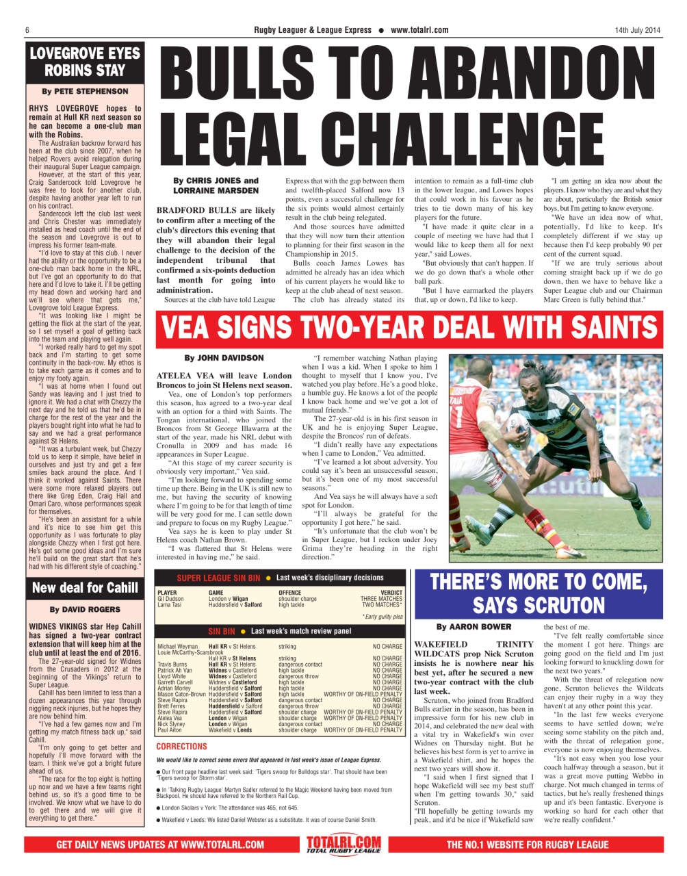 League Express Preview Pages