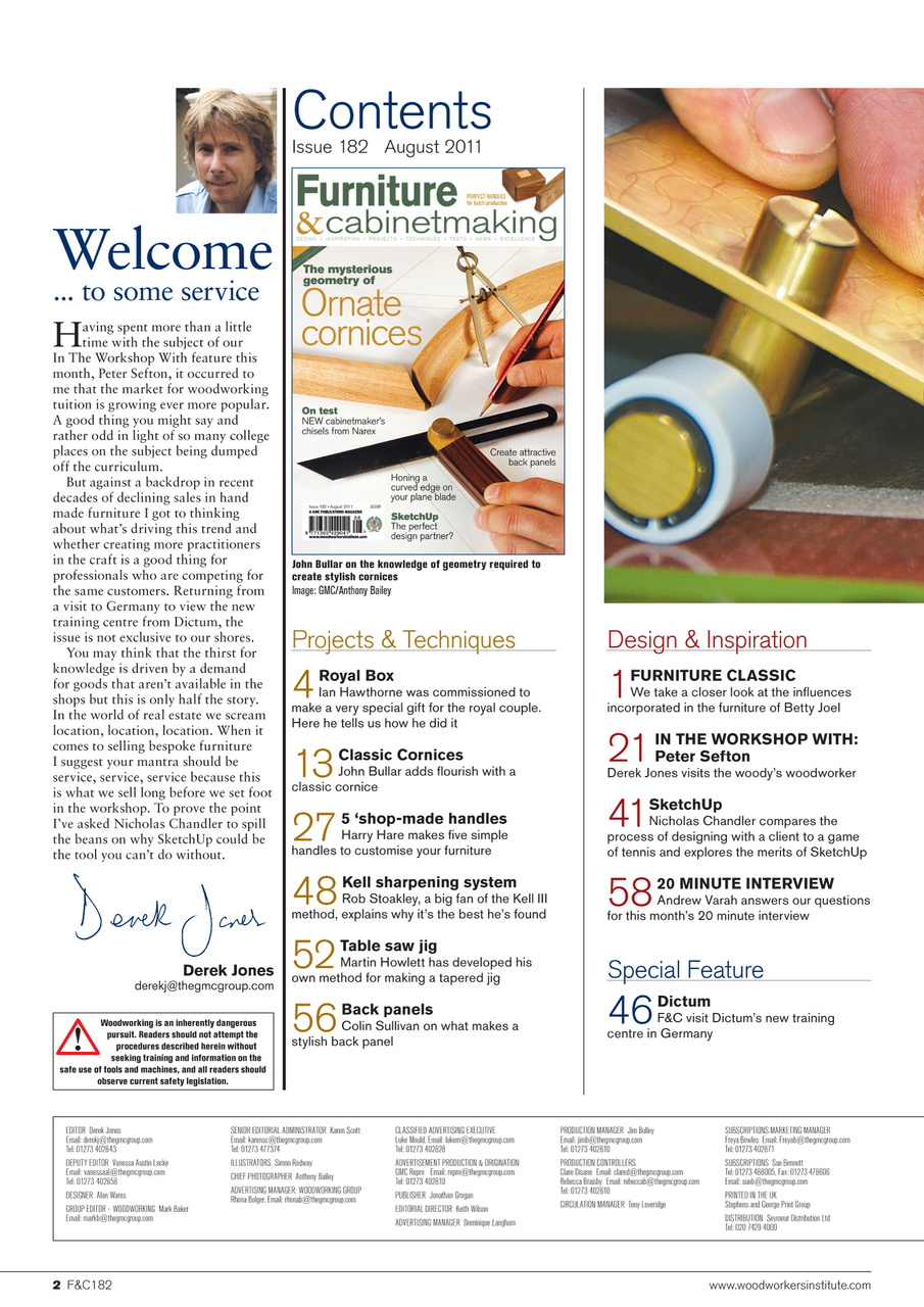 Furniture & Cabinetmaking Preview Pages