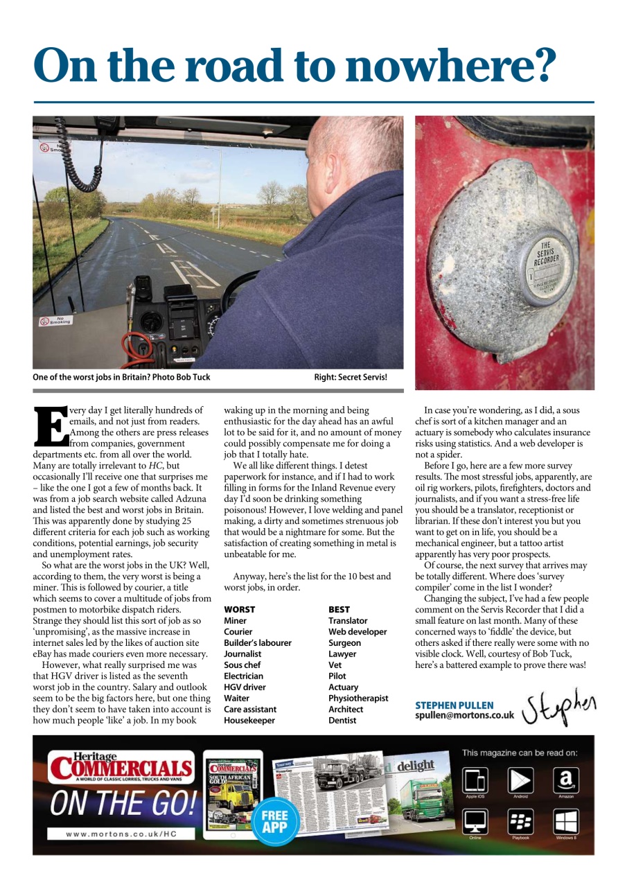 Heritage Commercials Magazine Preview Pages