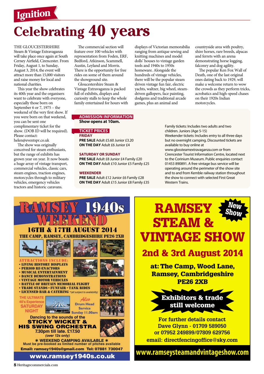 Heritage Commercials Magazine Preview Pages