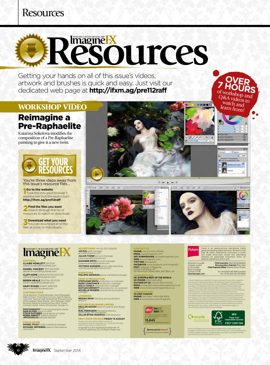 ImagineFX Preview Pages