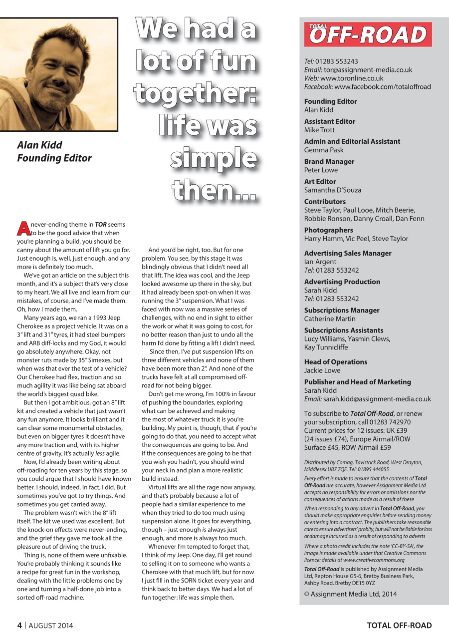 Overlander 4X4 Preview Pages