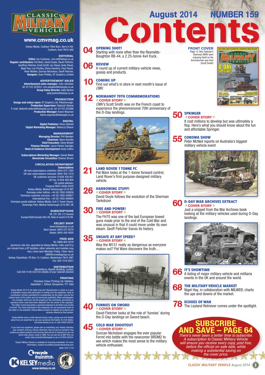 Classic Military Vehicle Preview Pages