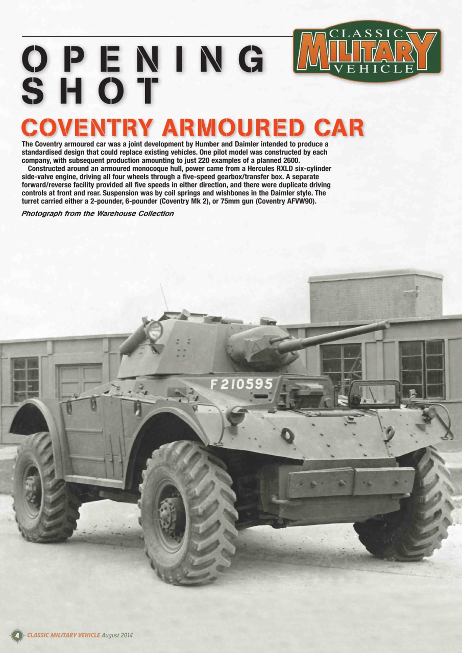 Classic Military Vehicle Preview Pages