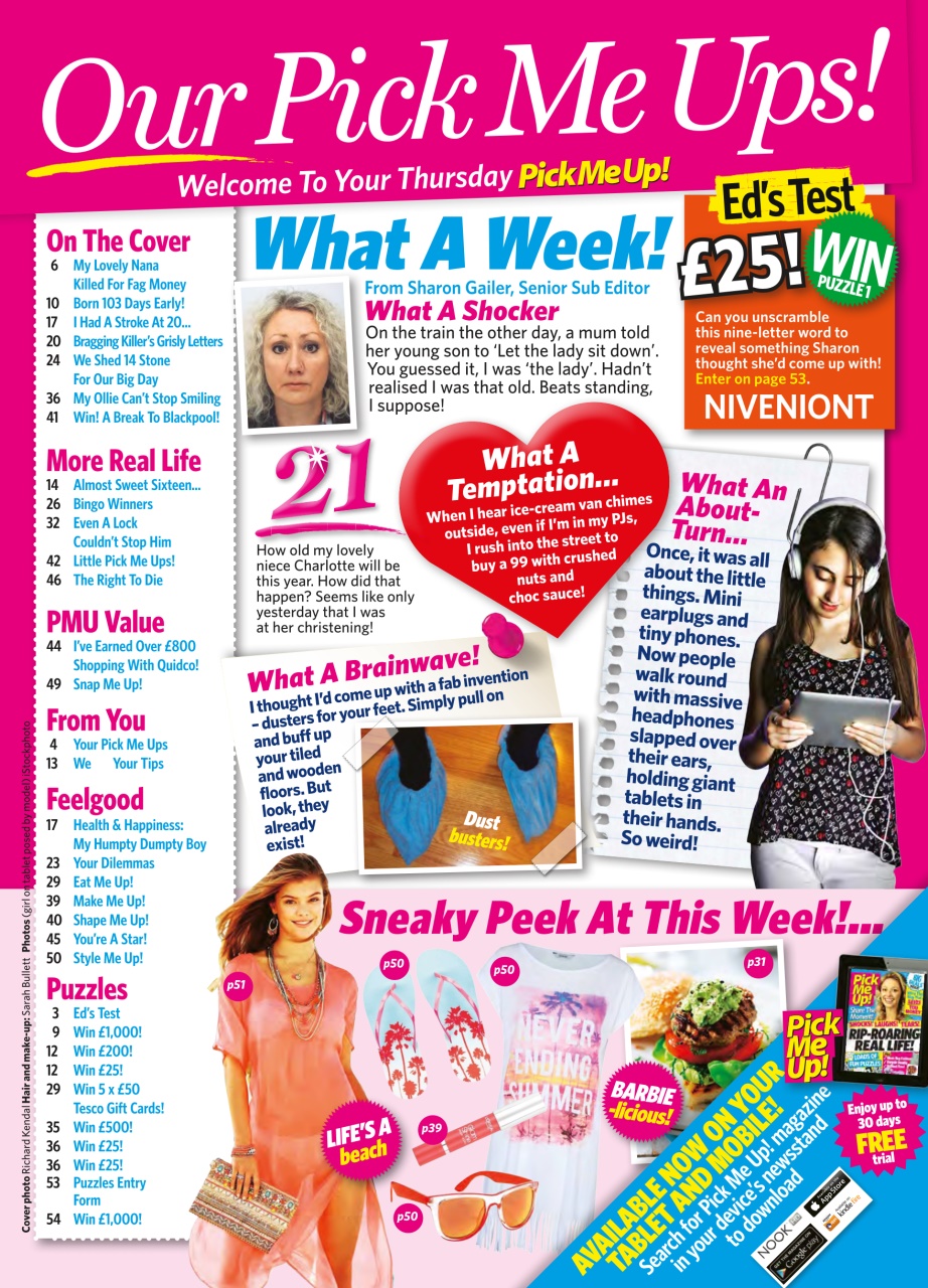 Pick Me Up Preview Pages