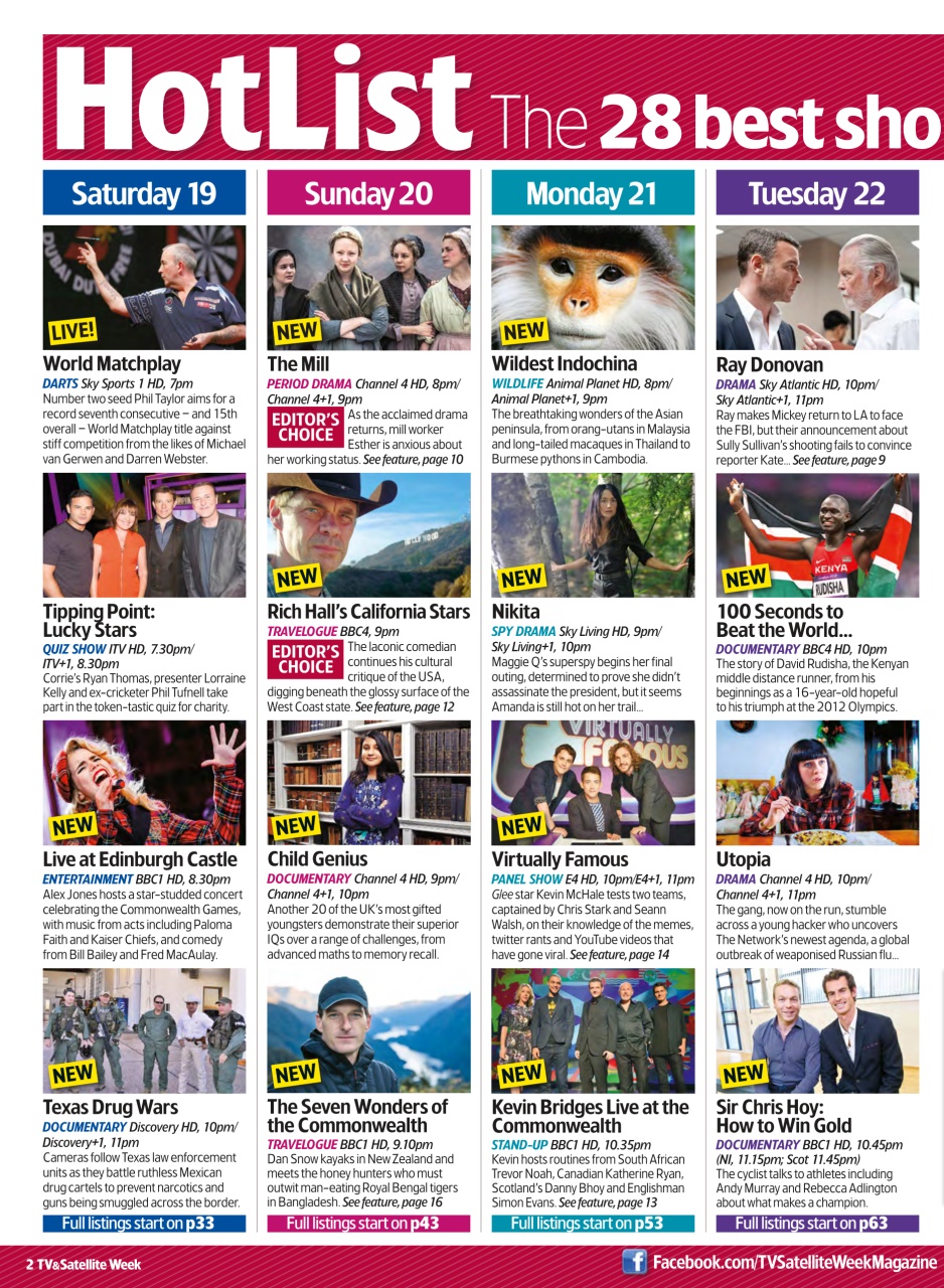 TV & Satellite Week Preview Pages