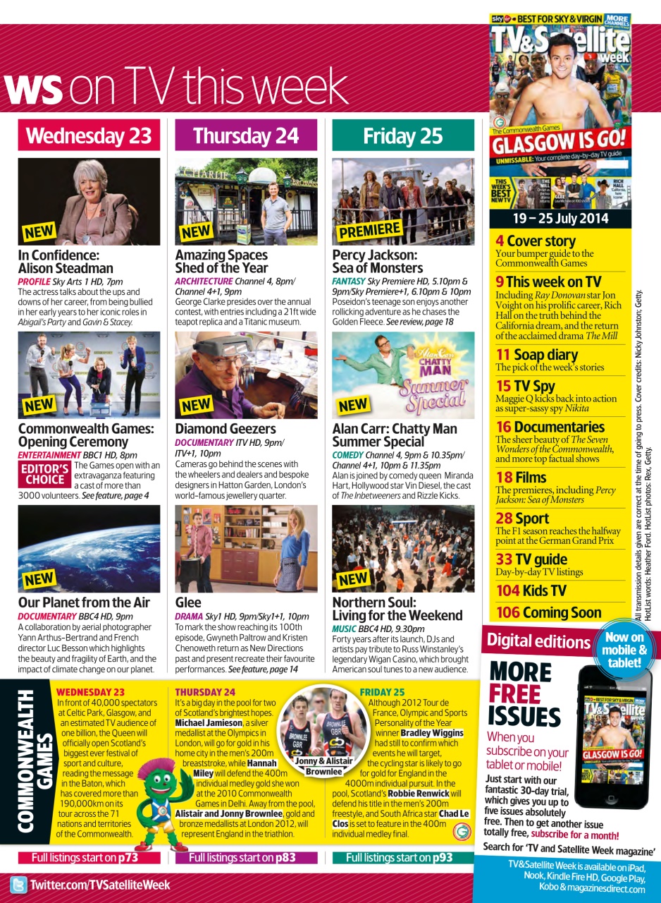 TV & Satellite Week Preview Pages