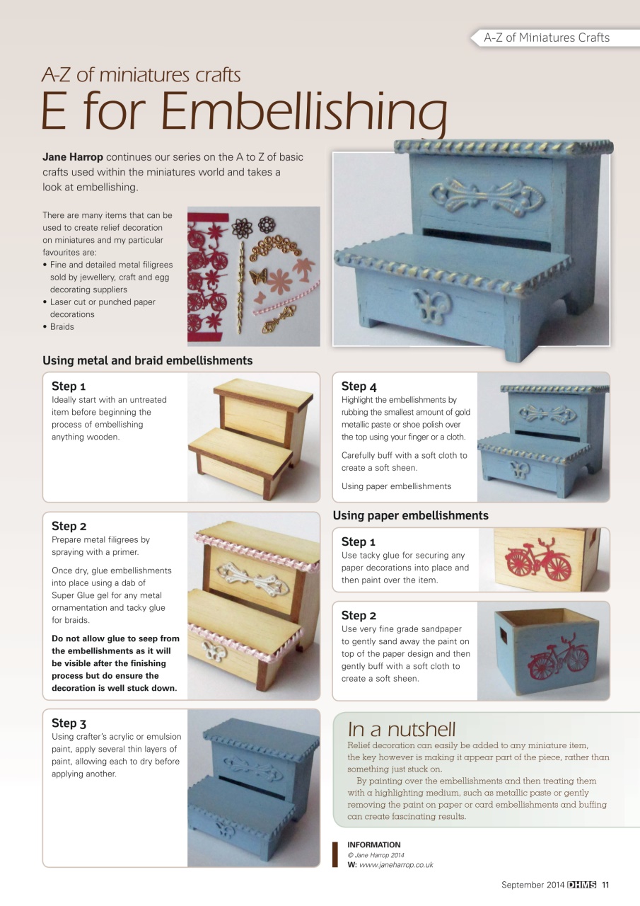 Dolls House and Miniature Scene Preview Pages