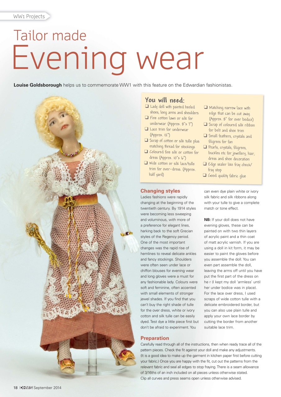 Dolls House and Miniature Scene Preview Pages