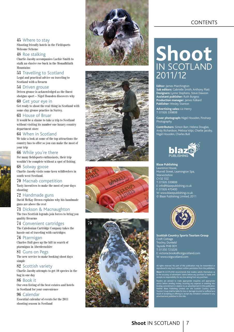Shoot in Scotland Preview Pages