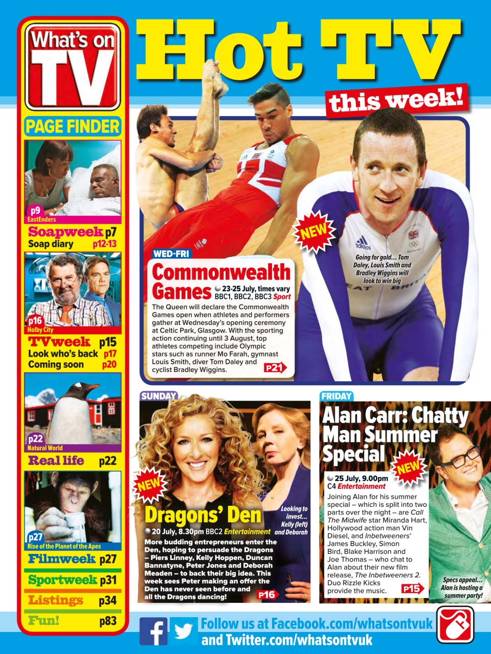 What's on TV Preview Pages