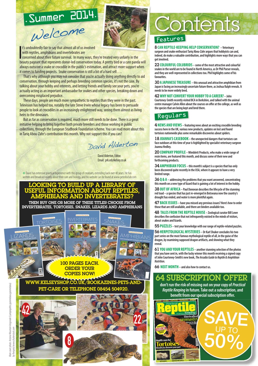 Practical Reptile Keeping Preview Pages