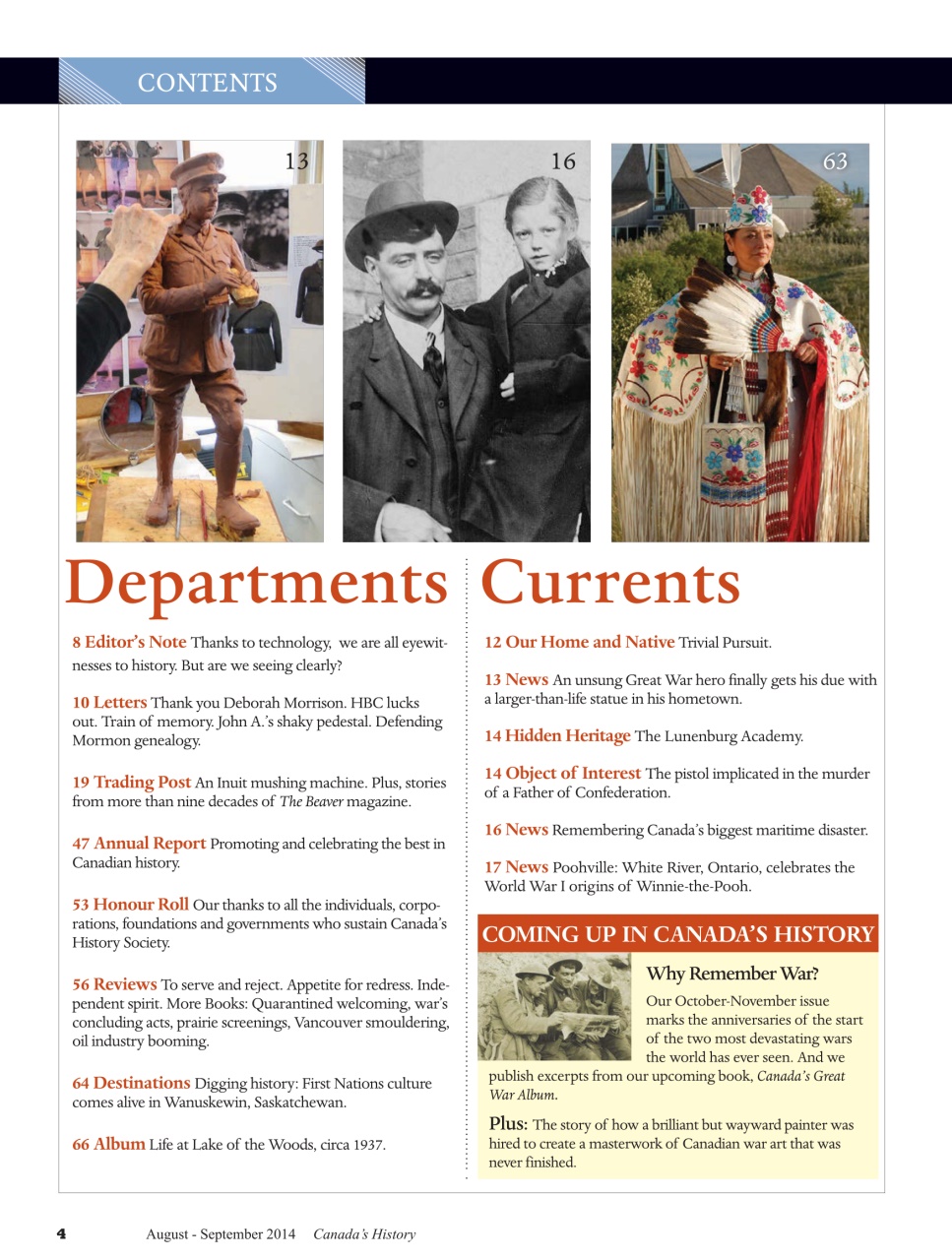 Canada's History Preview Pages