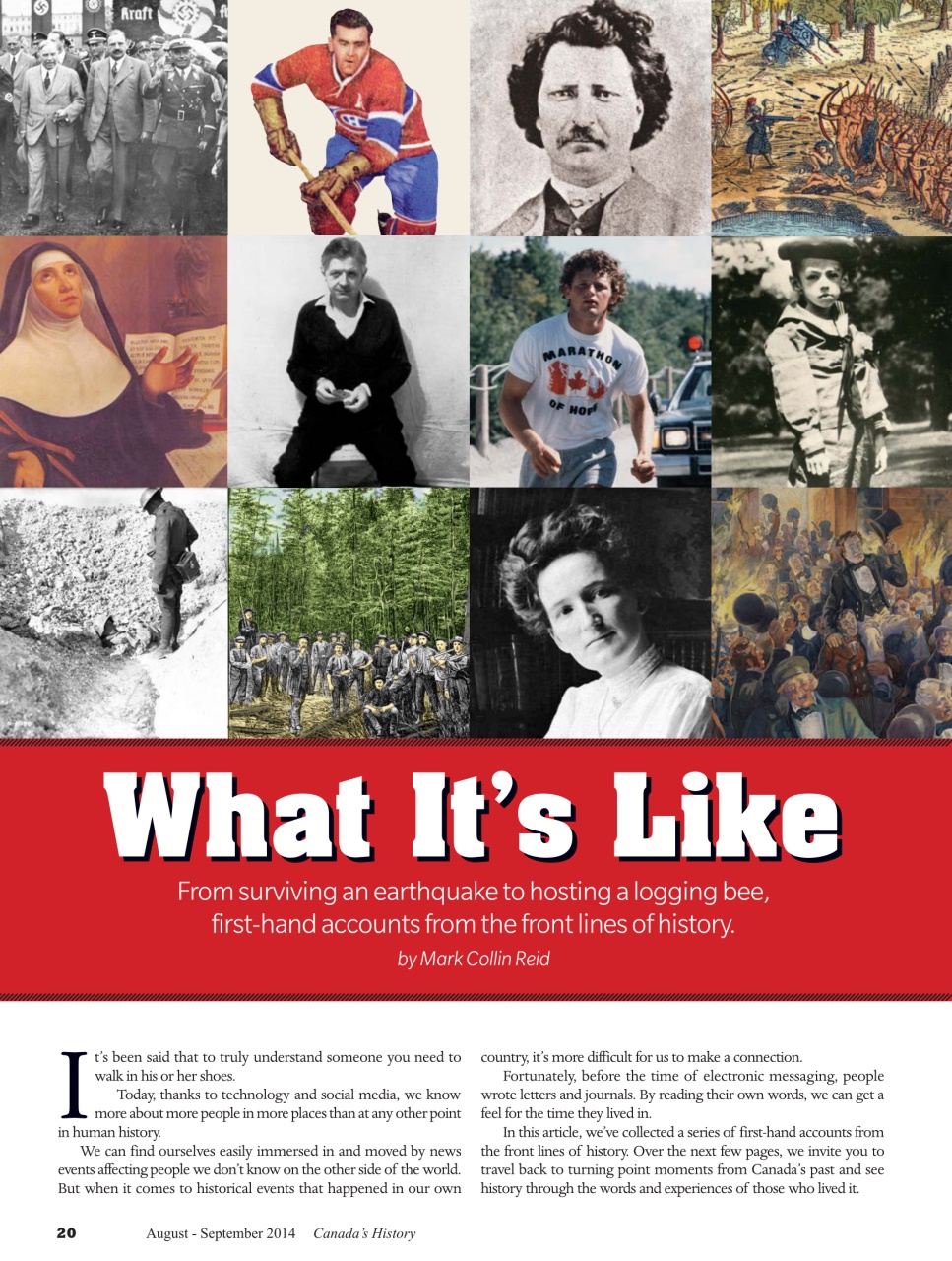 Canada's History Preview Pages
