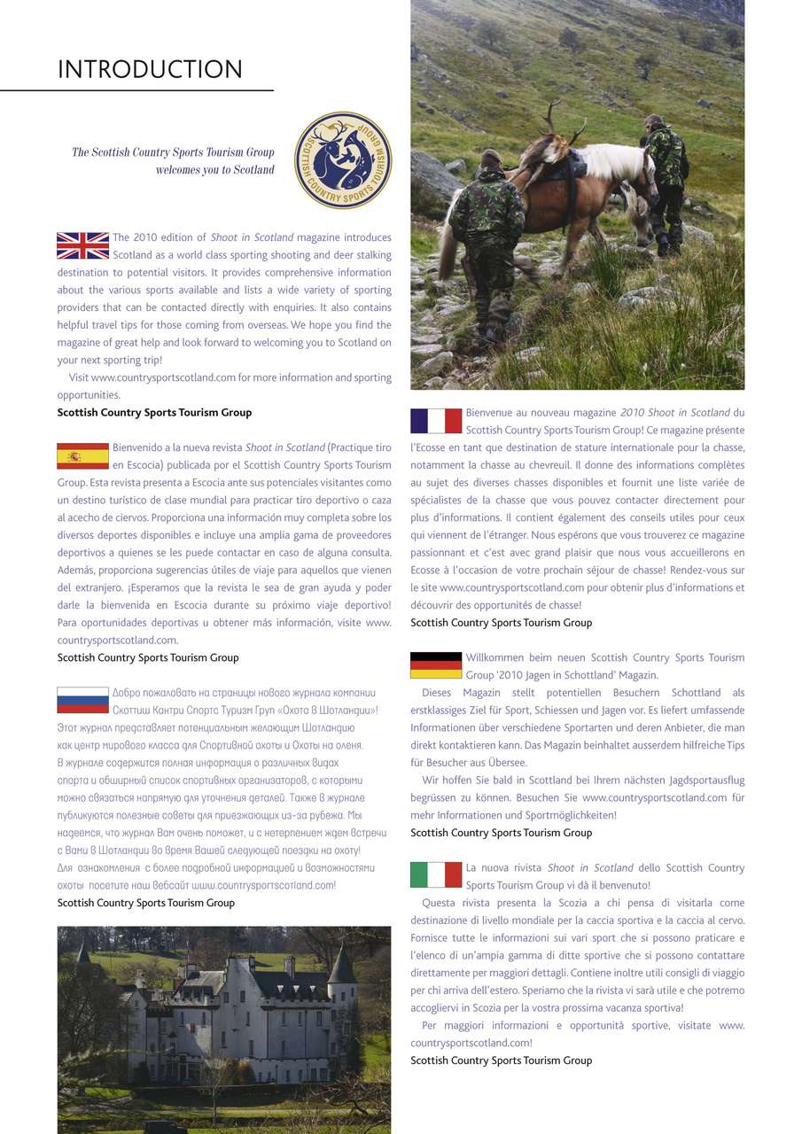 Shoot in Scotland Preview Pages