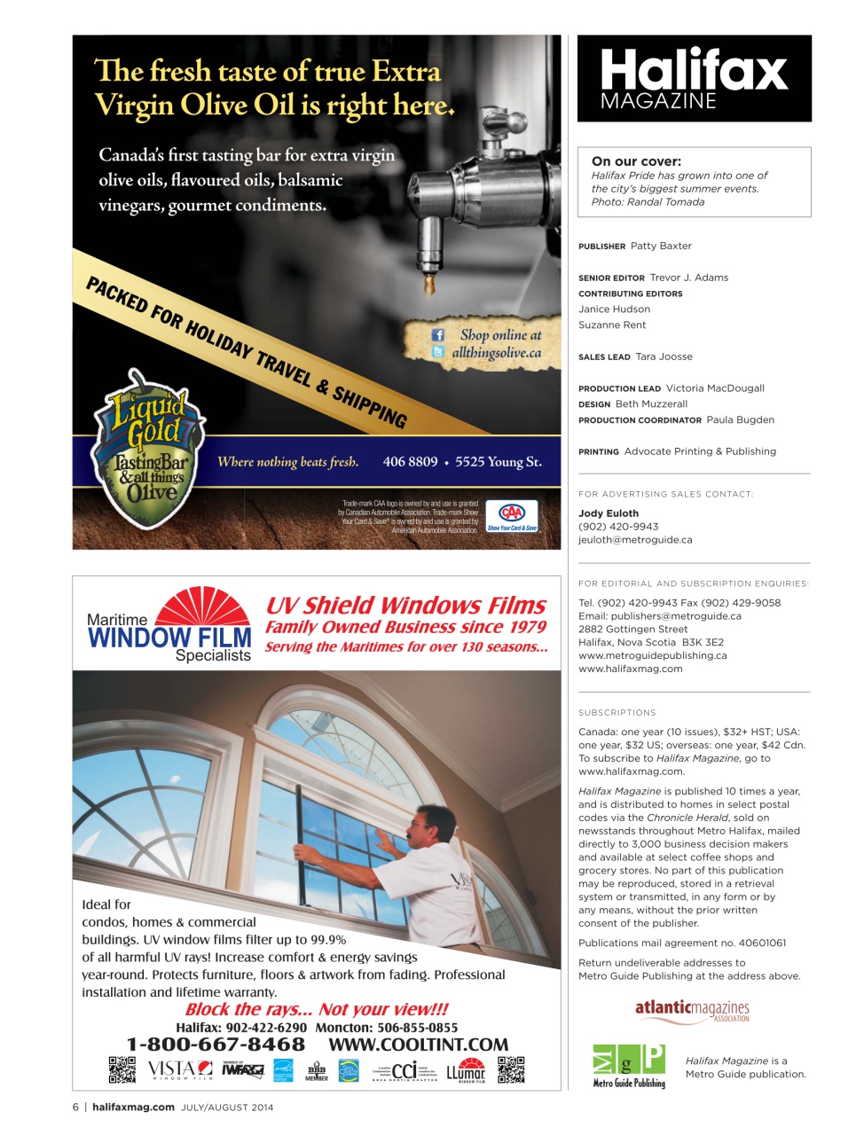 Halifax Magazine Preview Pages