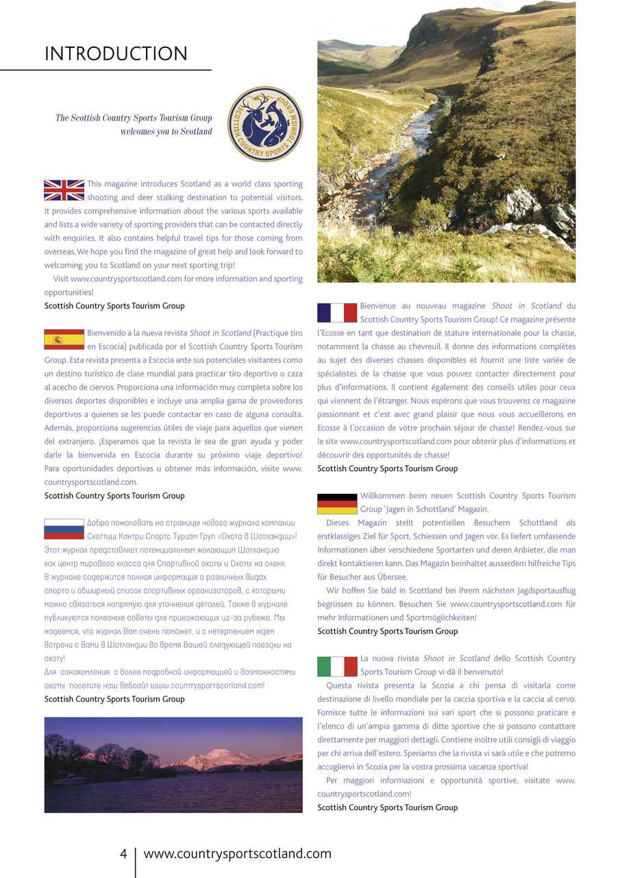 Shoot in Scotland Preview Pages