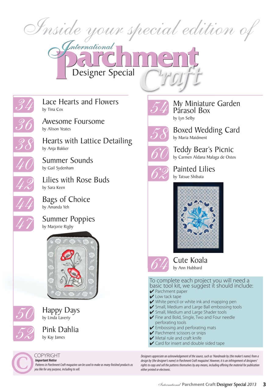 Parchment Craft Preview Pages