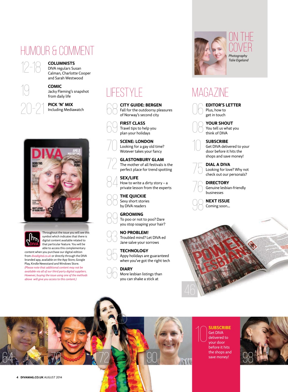 DIVA Magazine Preview Pages