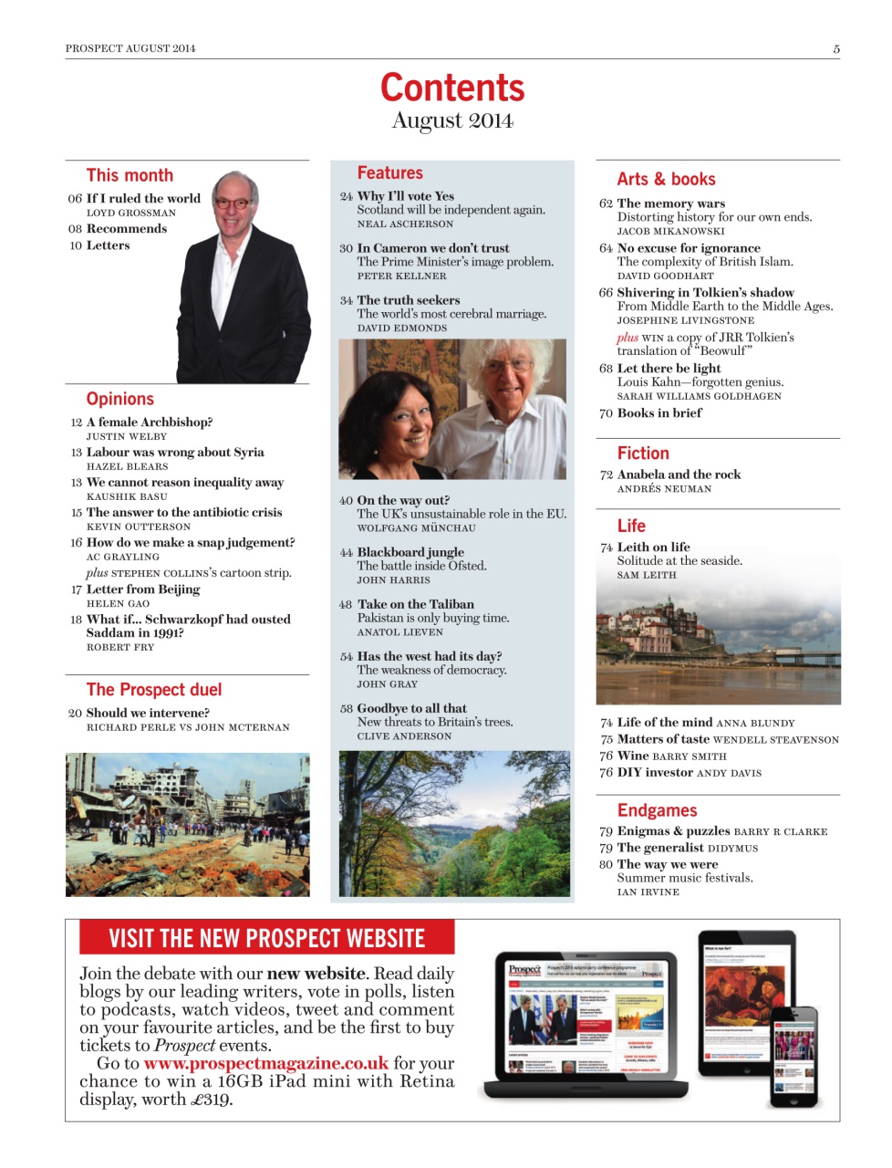 Prospect Magazine Preview Pages