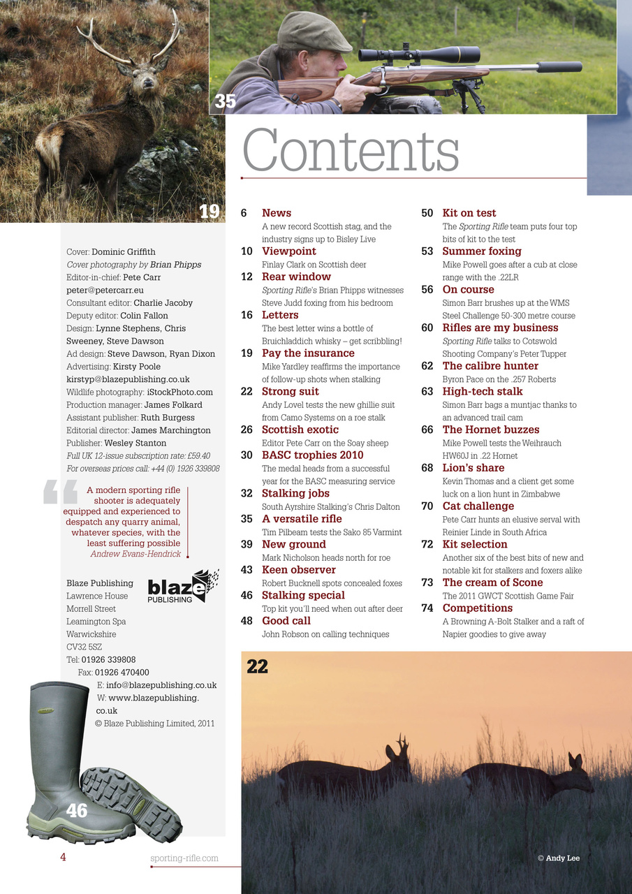 Sporting Rifle Preview Pages