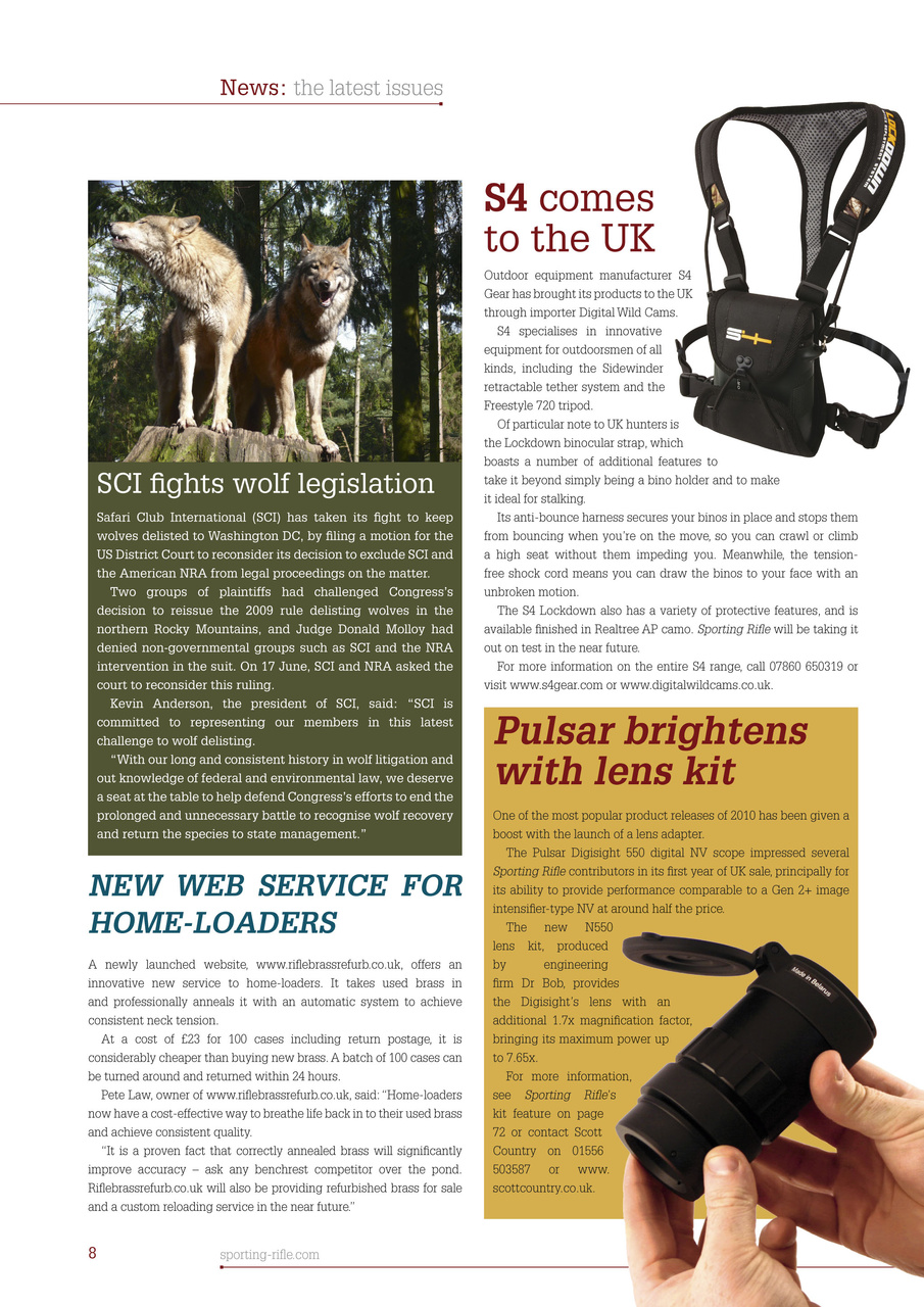 Sporting Rifle Preview Pages