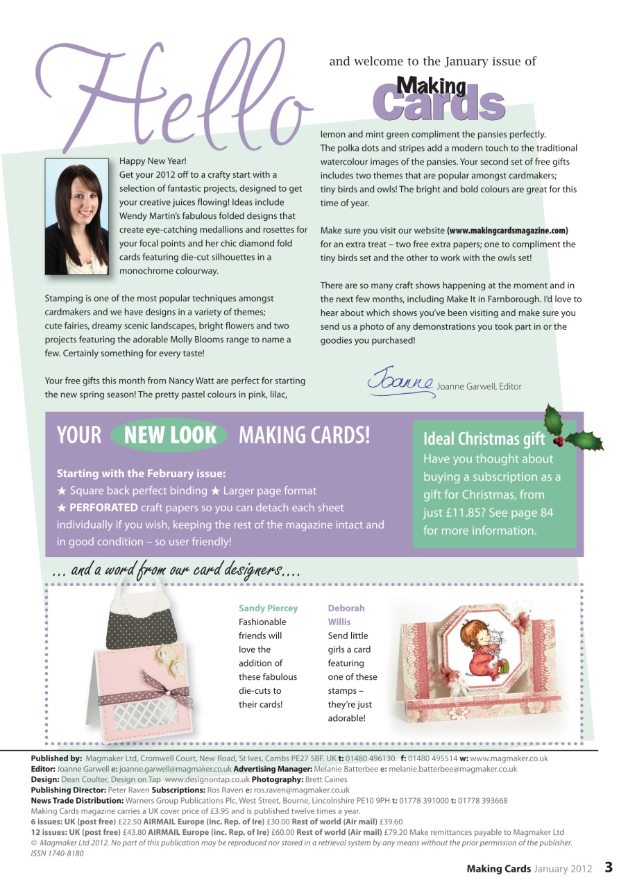 Making Cards & Papercraft Preview Pages