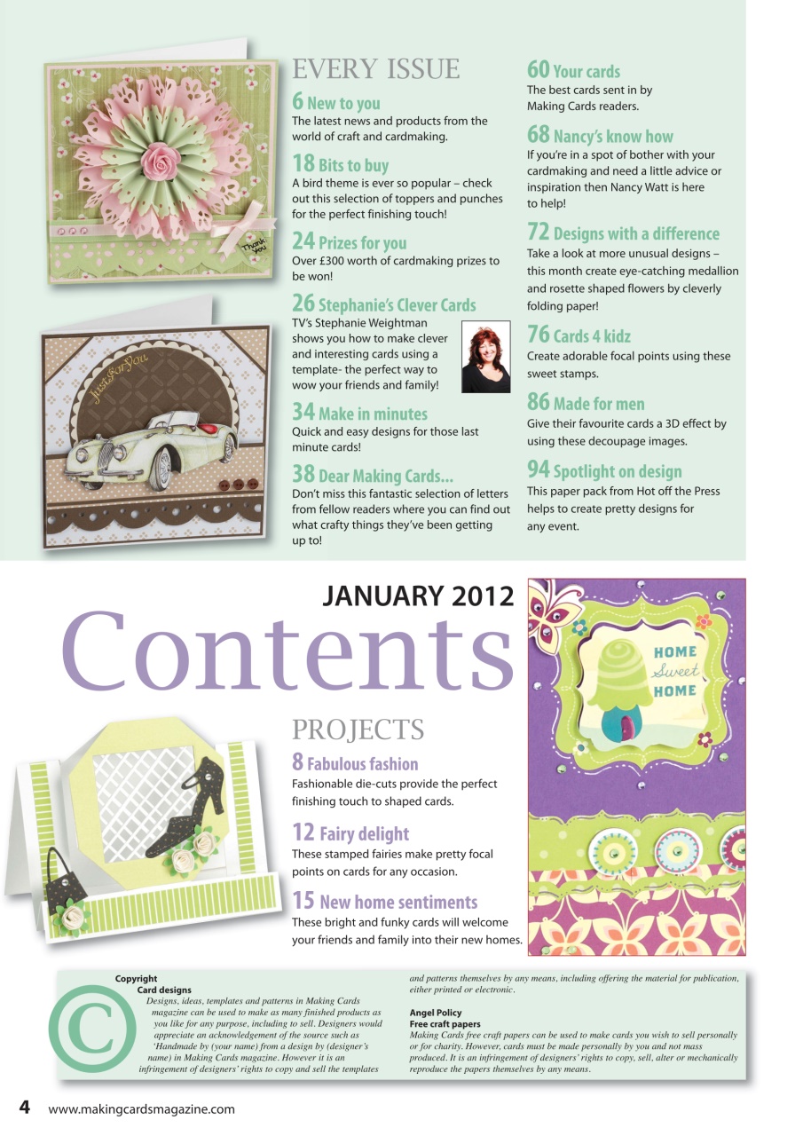 Making Cards & Papercraft Preview Pages