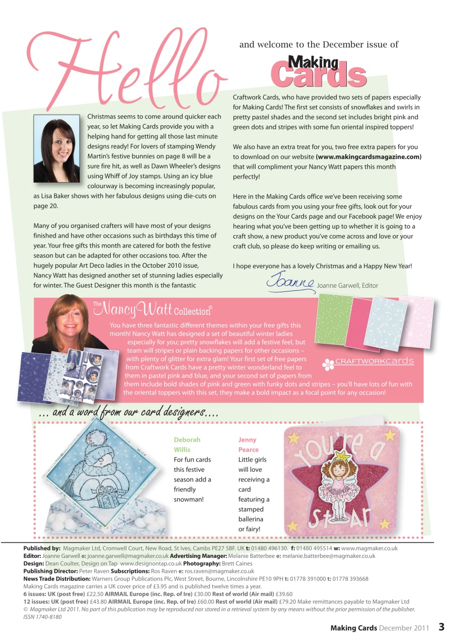 Making Cards & Papercraft Preview Pages