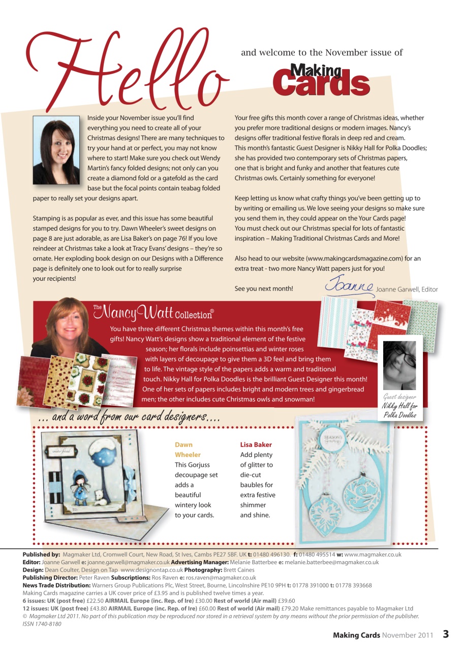 Making Cards & Papercraft Preview Pages