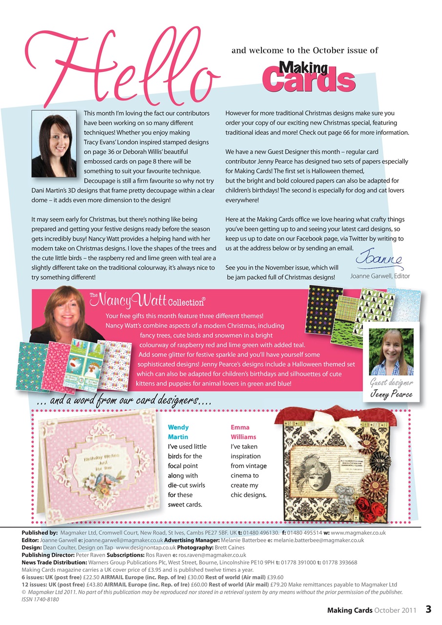 Making Cards & Papercraft Preview Pages