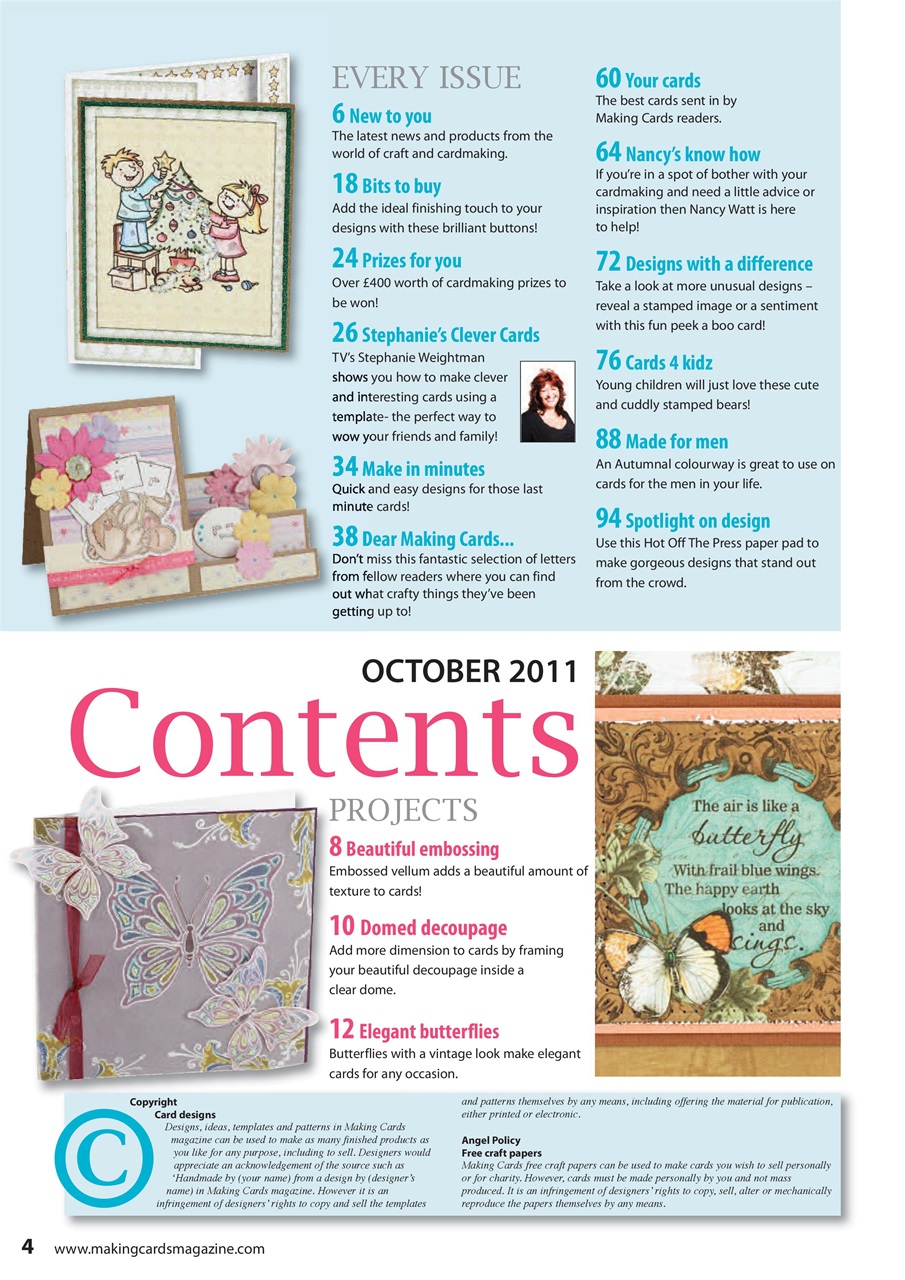 Making Cards & Papercraft Preview Pages