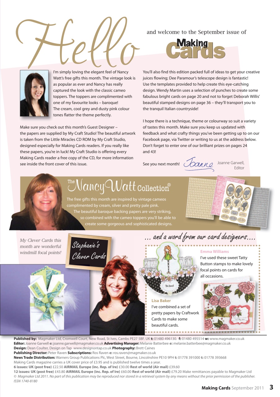 Making Cards & Papercraft Preview Pages