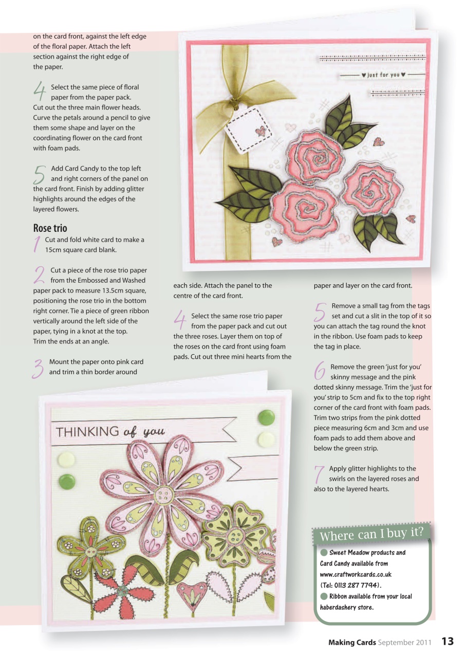 Making Cards & Papercraft Preview Pages