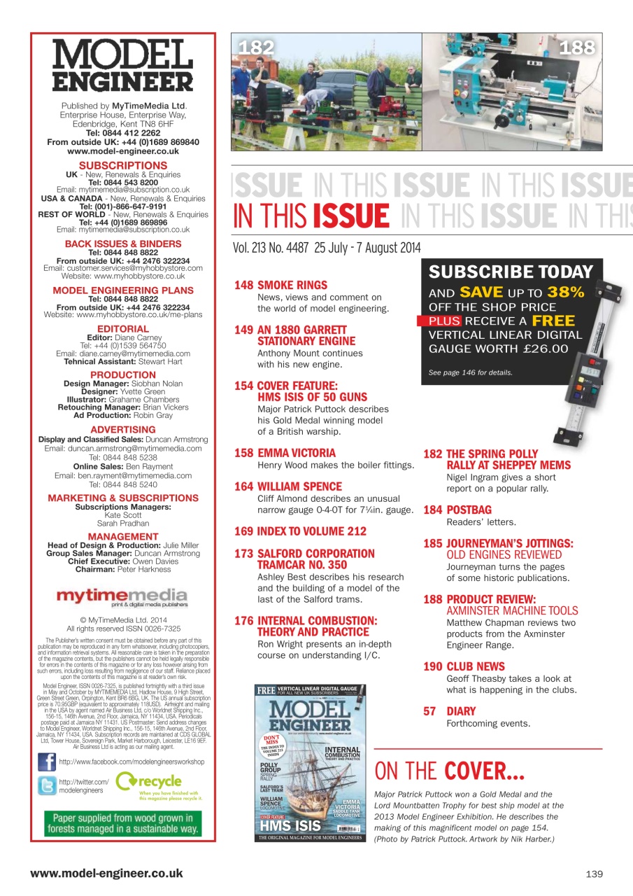 Model Engineer Preview Pages