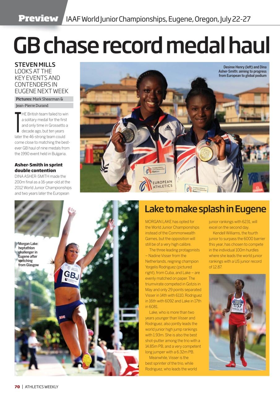 AW – Athletics Weekly Magazine Preview Pages