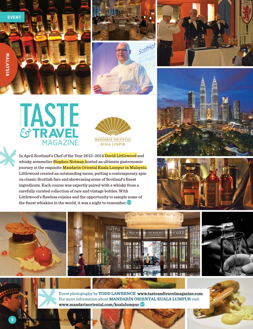 Taste & Travel International Preview Pages