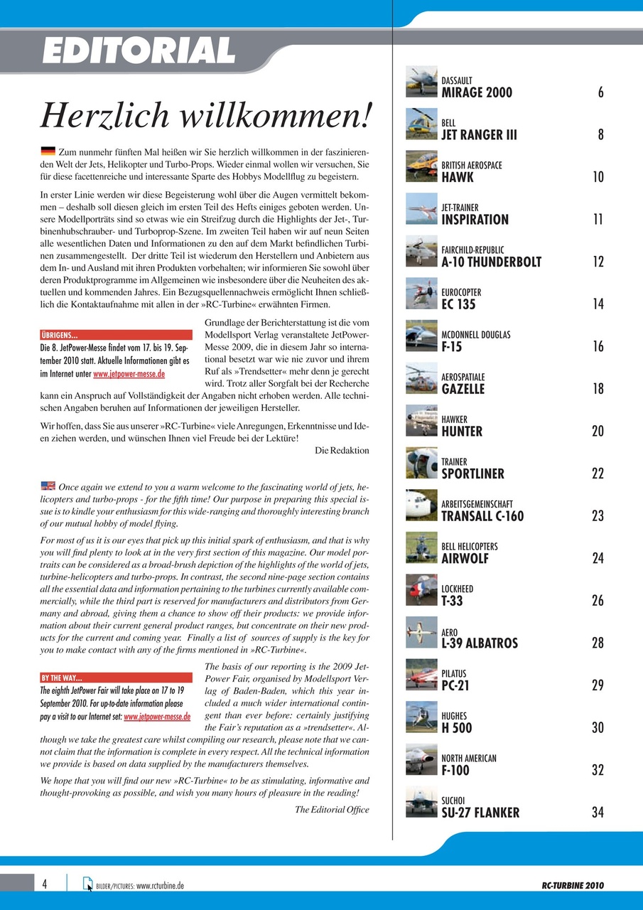 RC Turbine - Jets & Helicopter Preview Pages