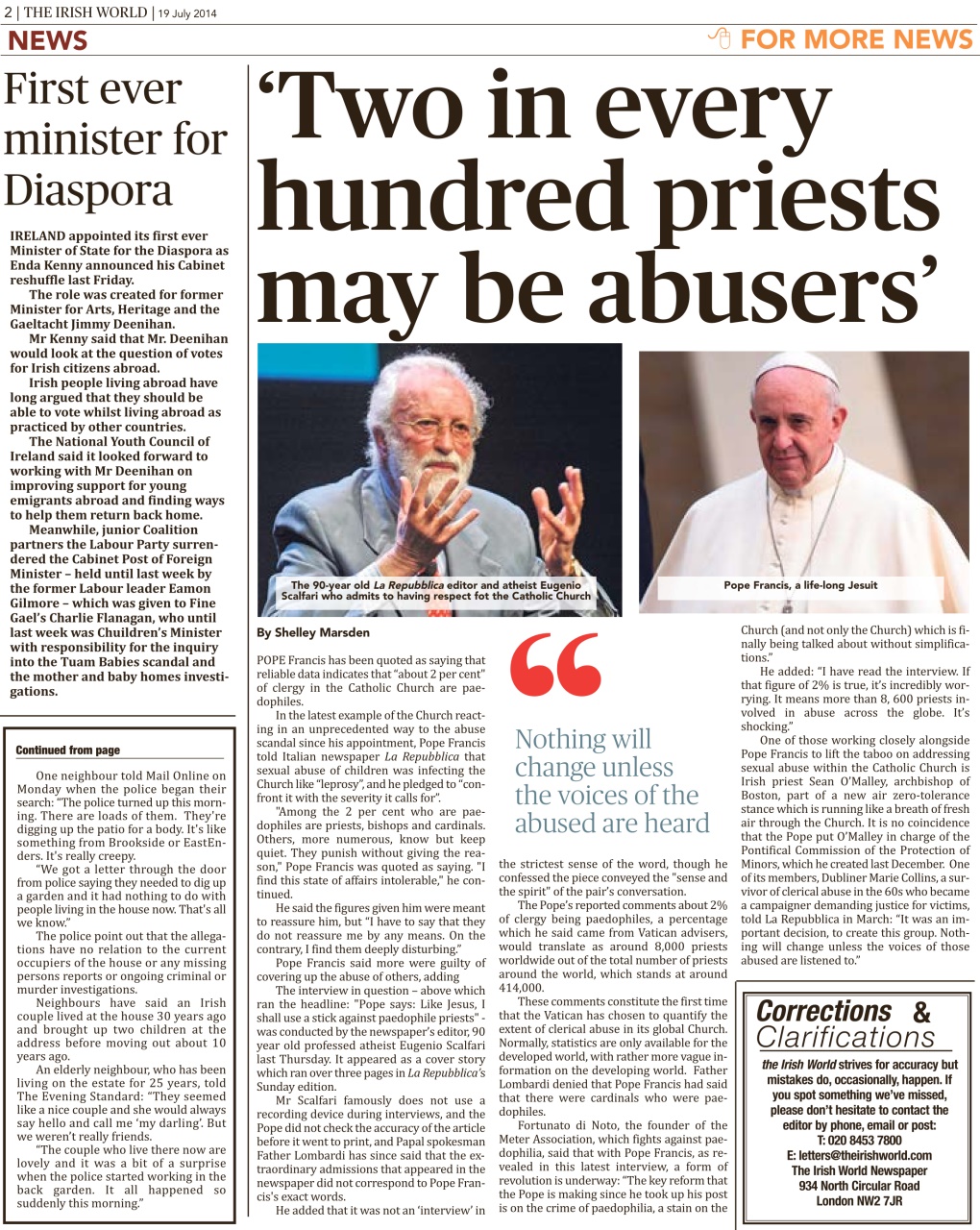 Irish World Preview Pages