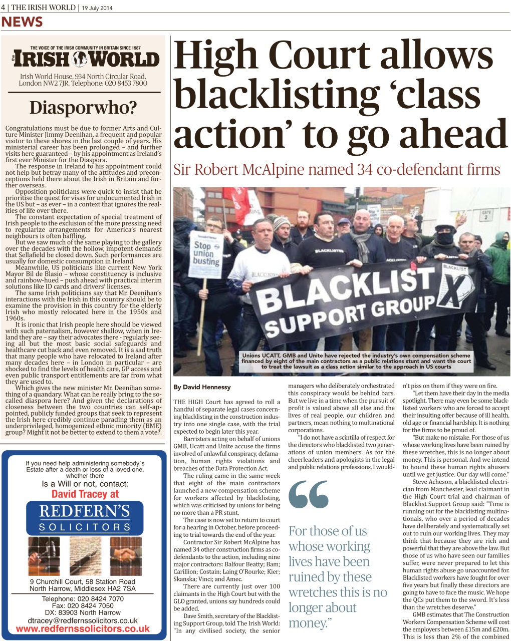 Irish World Preview Pages