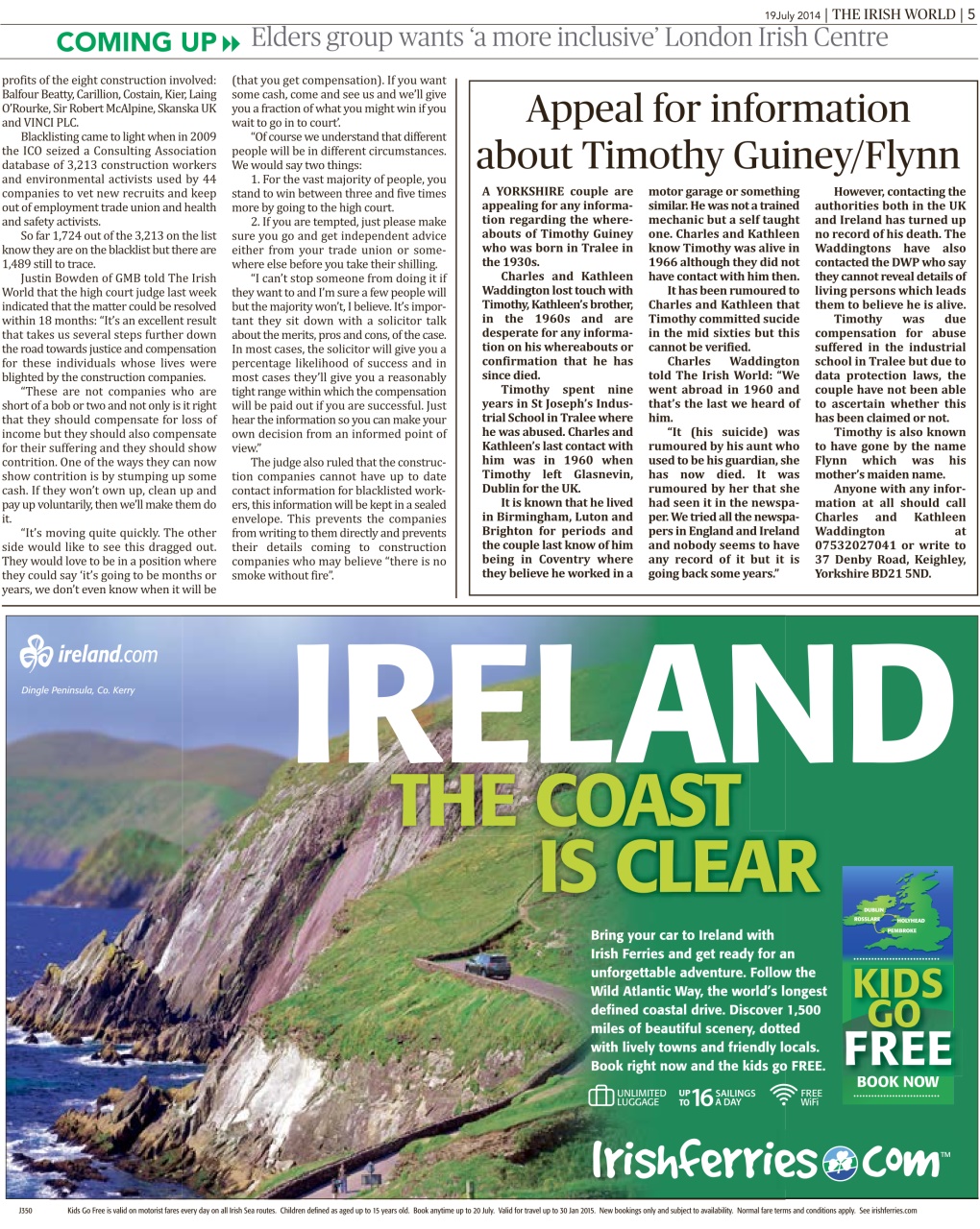 Irish World Preview Pages