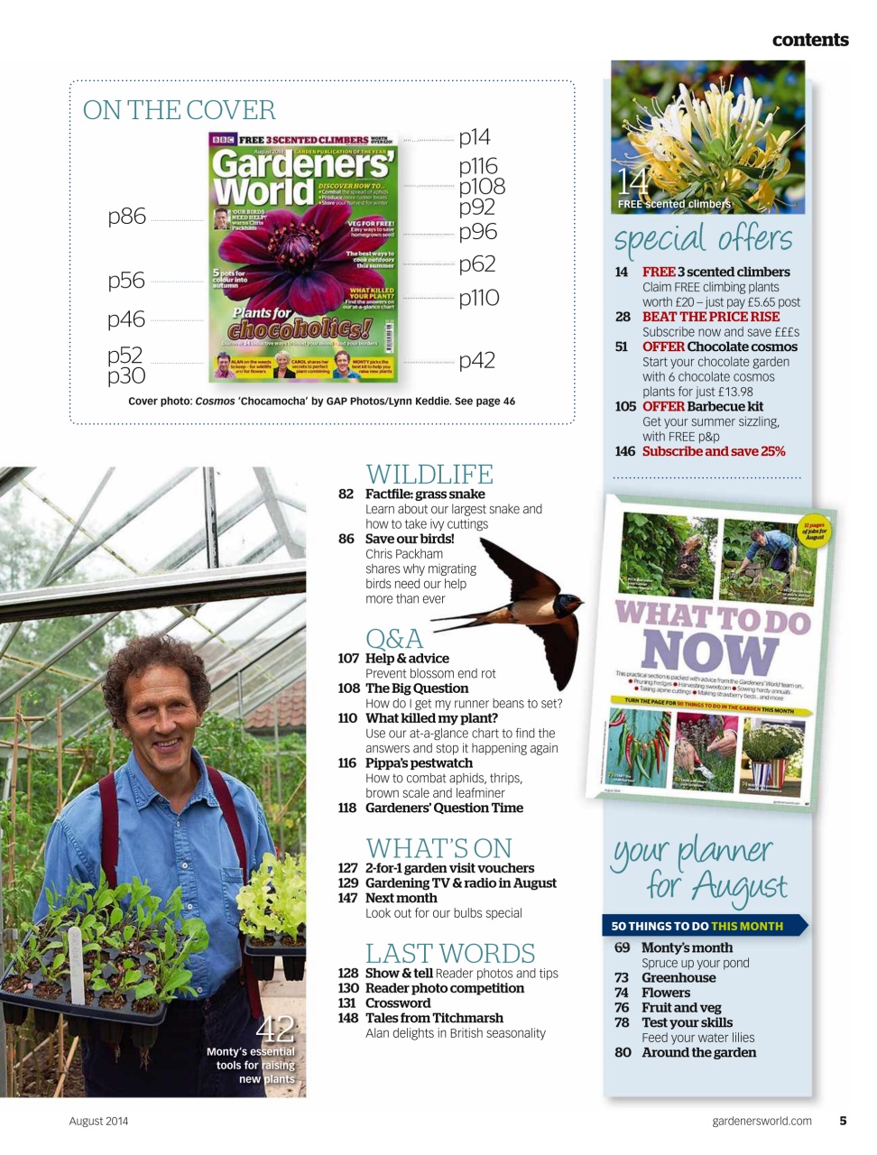 BBC Gardeners’ World Magazine Preview Pages