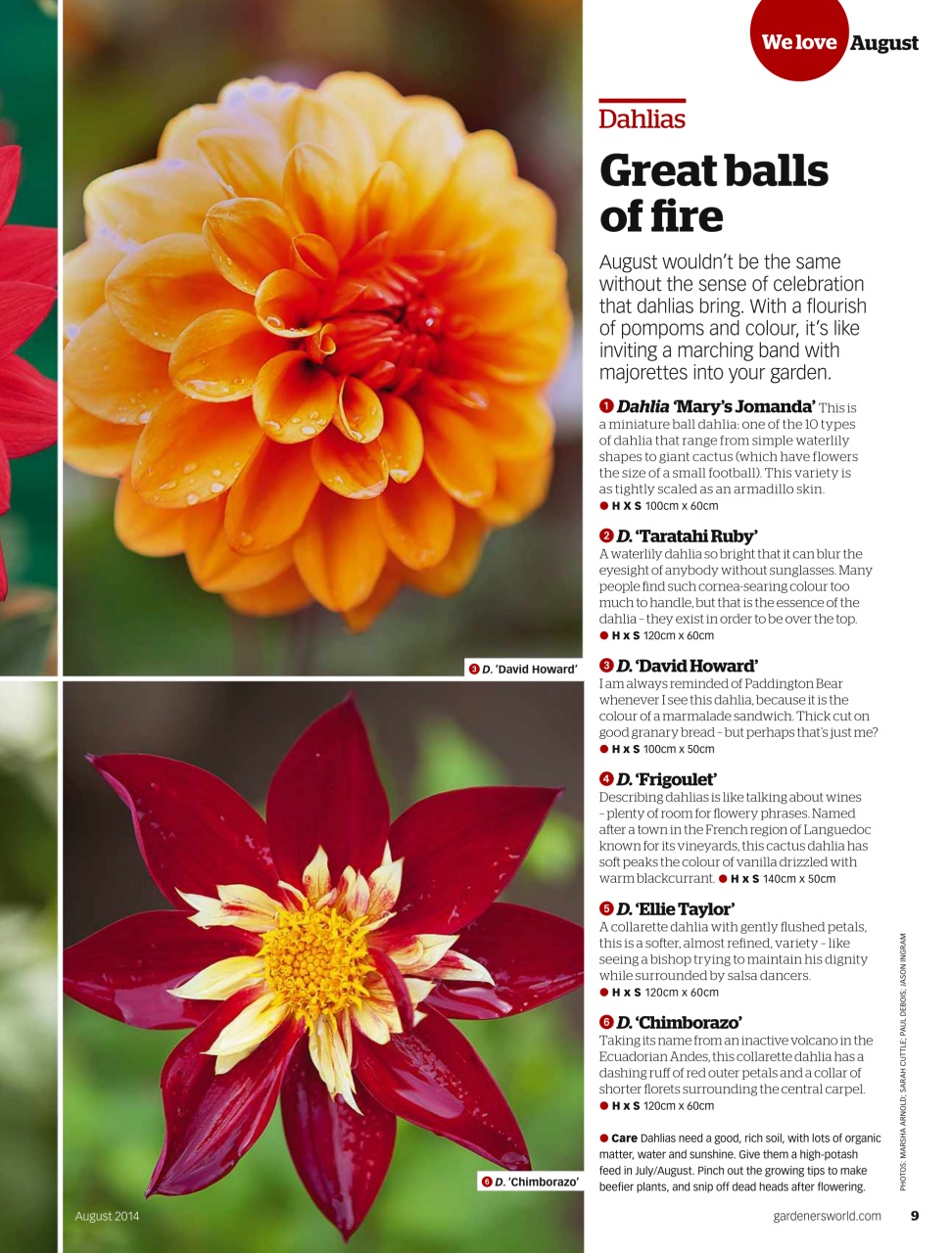 BBC Gardeners’ World Magazine Preview Pages