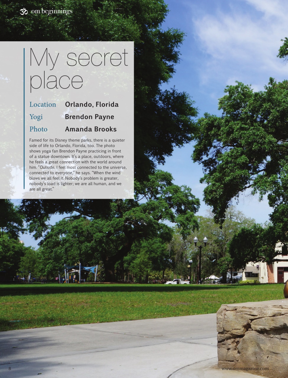 OM Yoga Magazine Preview Pages