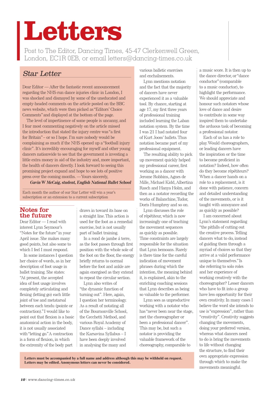 Dancing Times Preview Pages