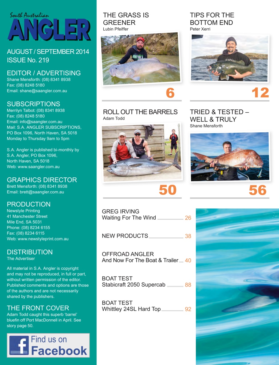 South Australian Angler Preview Pages