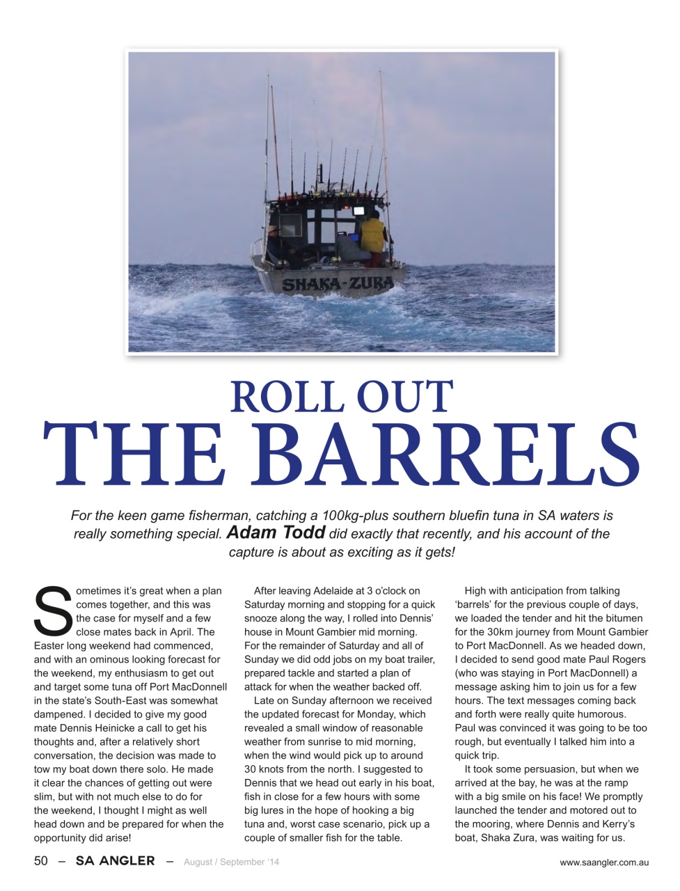 South Australian Angler Preview Pages