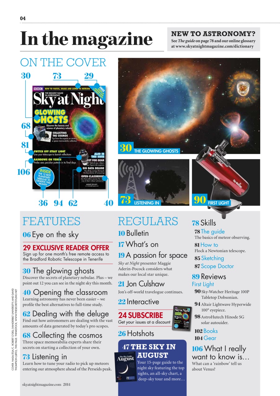 BBC Sky at Night Magazine Preview Pages